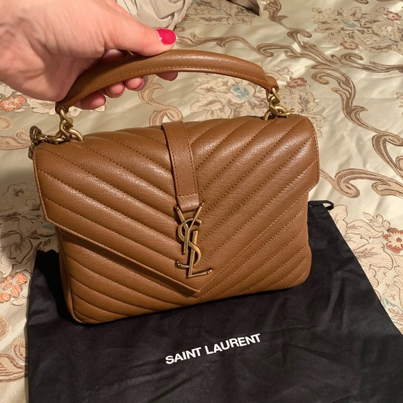 SOld!! Saint Laurent Medium College matellese bag - Picture 1 of 8